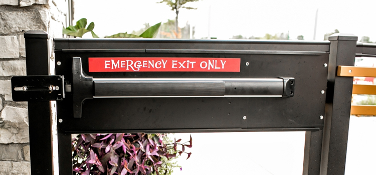 emergency push bar installation in Pleasanton
